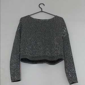 DYNAMITE sequin Sparkly top